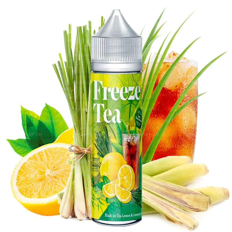 E-Liquid Black Ice Tea Lemon & Lemongrass von FreezeTea by Made in Vape