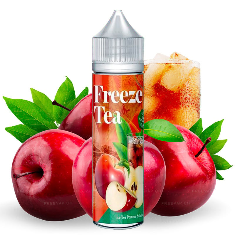 Eliquide ice tea pomme & infusion 50ml Freeze tea by made in vape