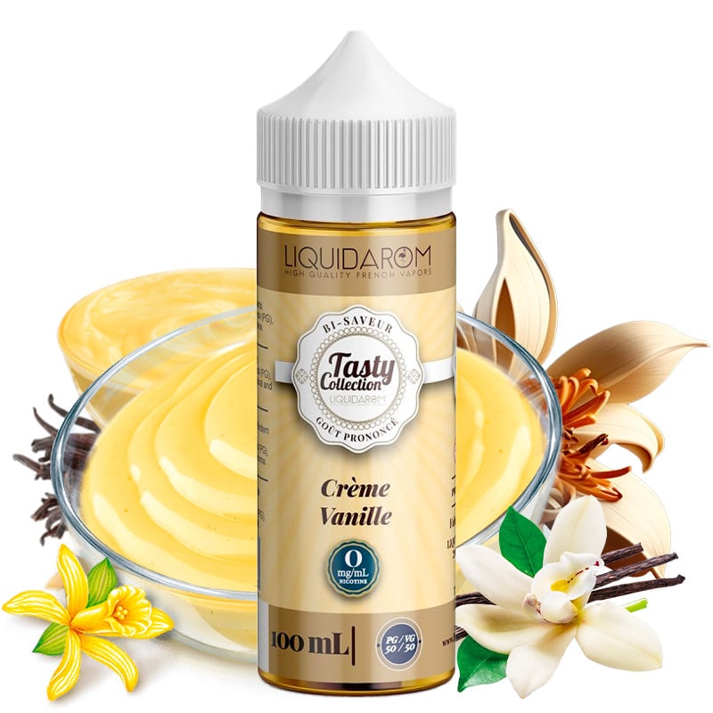 Eliquide crème vanille 100ml tasty by liquidarom