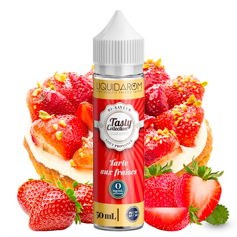 Eliquide tarte aux fraises 50ml tasty by liquidarom