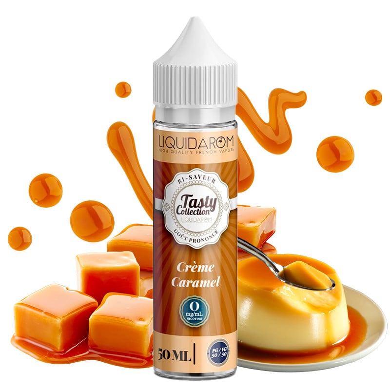 Eliquide crème caramel 50ml tasty by liquidarom