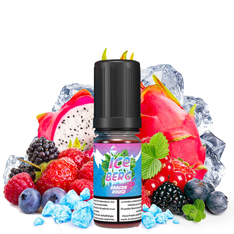 E-liquide Dragon Rouge (fruit du dragon, fruits rouges) - Sels de nicotine - Iceberg 10 ml