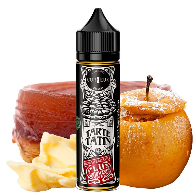 E-Liquid Tarte Tatin (Apfelkuchen & Karamell) - Édition Dessert by Curieux | 50ml "Shortfill 70ml"