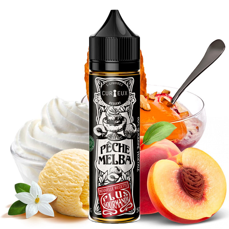 Pêche Melba - Edition Dessert by Curieux - Nouvelle recette 50ml