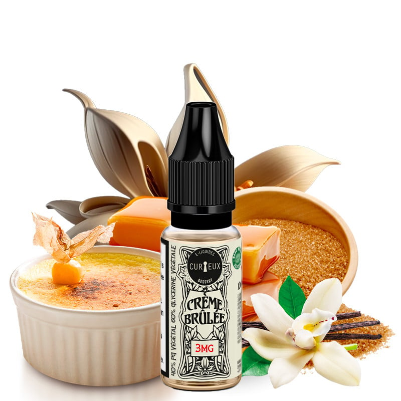 E-liquide Crème Brûlée Dessert by Curieux - Nouvelle recette - 10ml