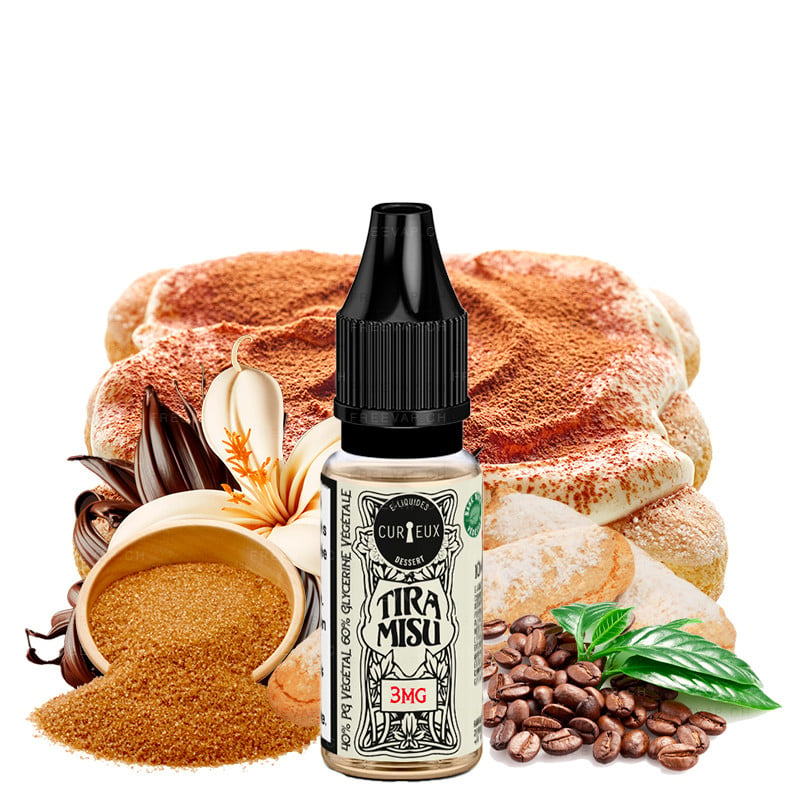 Tiramisu - Eliquid Dessert by Curieux - 10 ml - New recipe