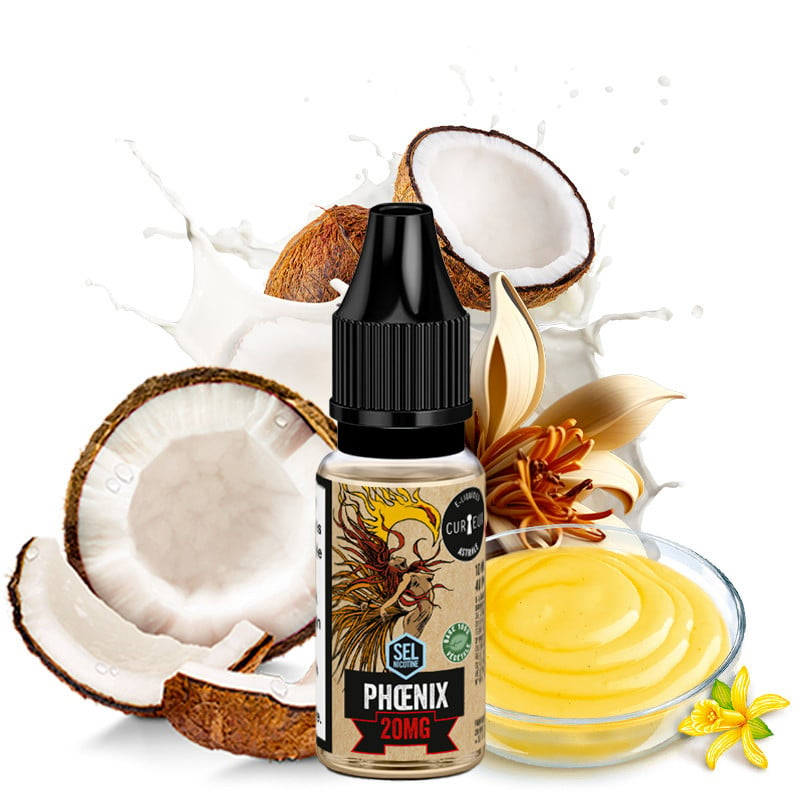 E-Liquid Phoenix (Vanillecustard & Kokos) - Nikotinsalze - Édition Astrale by Curieux | 10ml