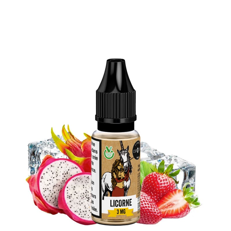 E-Liquid Licorne (Drachenfrucht & Erdbeere) - Végétol - Édition Astrale by Curieux | 10ml