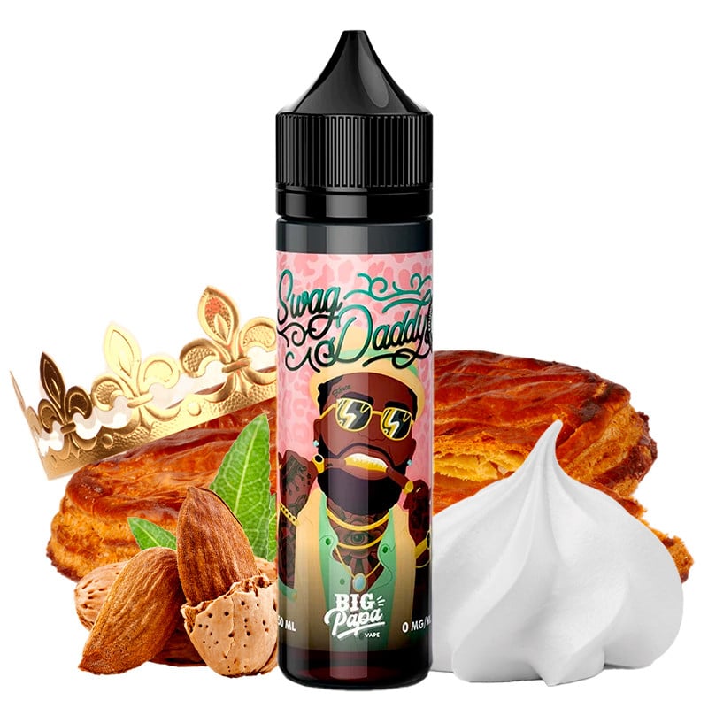 Eliquide 50 ml Swag Daddy par Big Papa saveur biscuit, frangipane et meringue