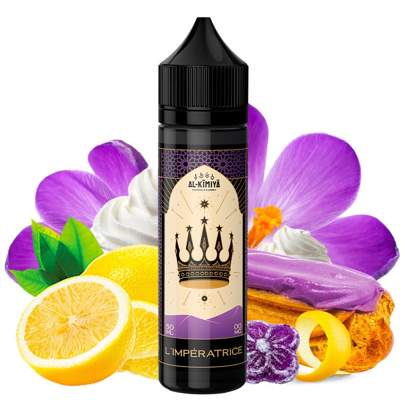 E-liquide l'Impératrice saveurs éclair au citron et violette par Al-Kimiya