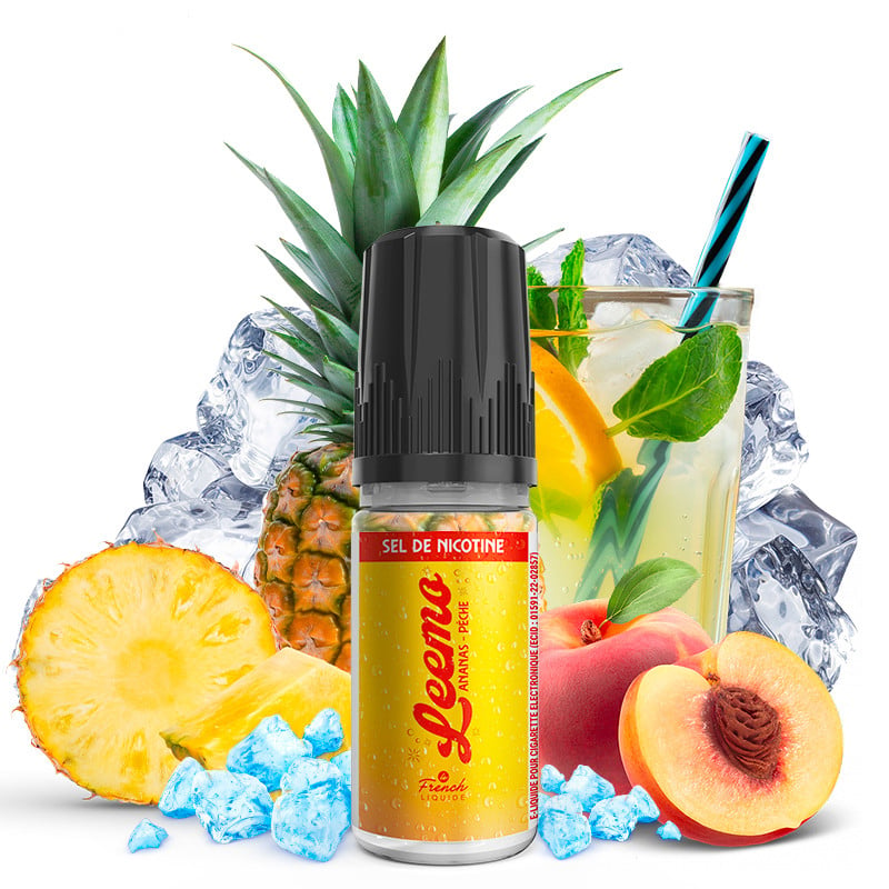 E-Liquid Ananas-Pfirsich - Nikotinsalz - Leemo By Le French Liquide | 10ml