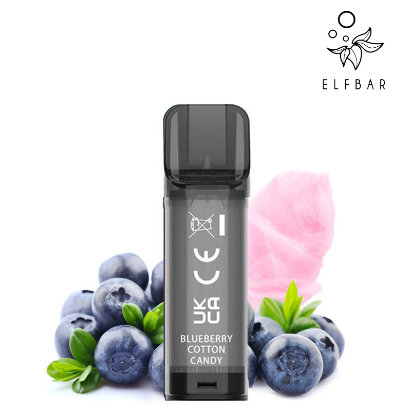 Elfa Blueberry Cotton Candy 2-Cartridge Pack by Elf Bar | Switzerland