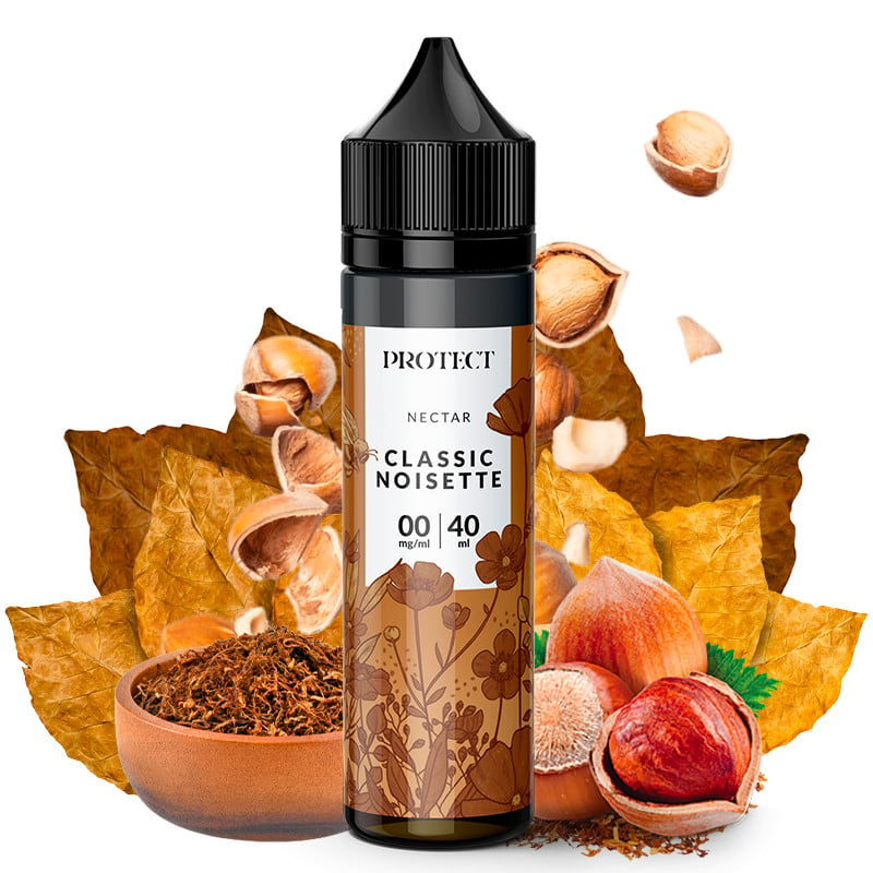 E-Liquid Classic Haselnuss - Nectar by Protect | 40 ml "Shortfill 75 ml"