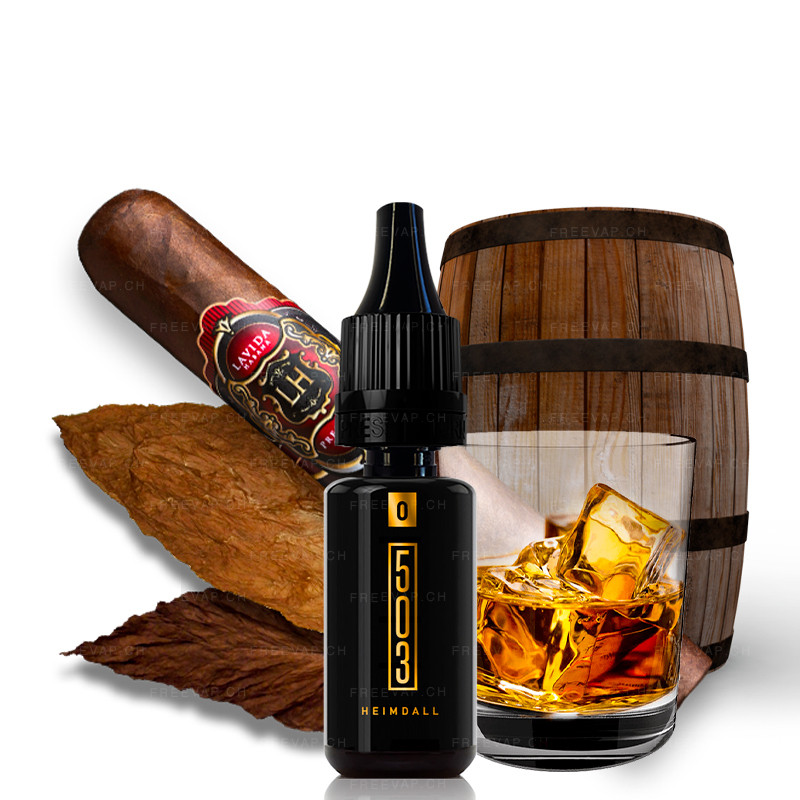 Eliquid Classic Cigar Whiskey flavor 503 Heimdall Vape ready 10 ml