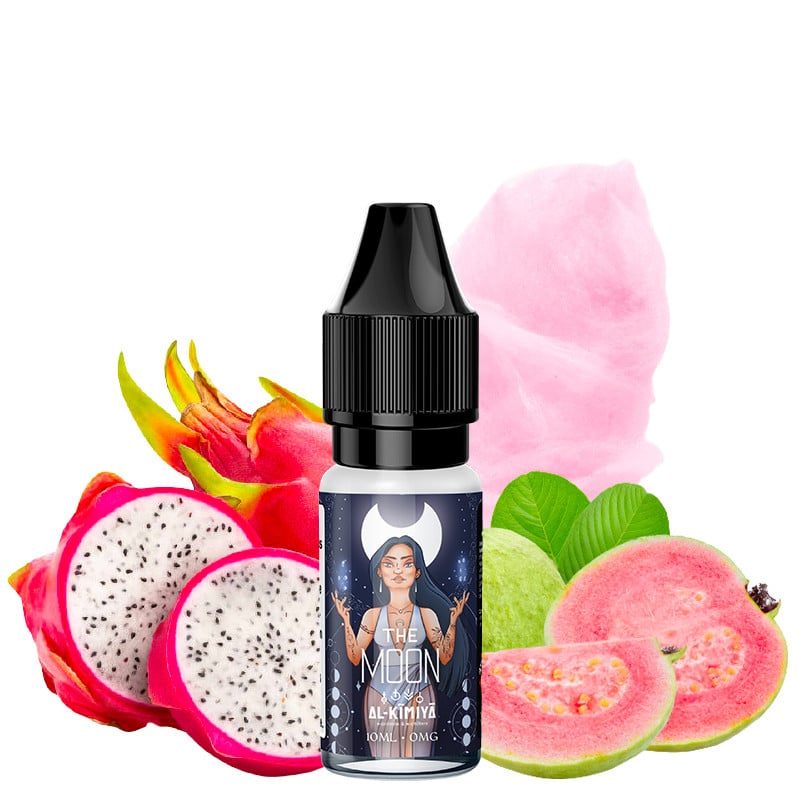 Eliquide The Moon 10 ml goût barbe à papa, fruit du dragon et goyave par Al Kimiya