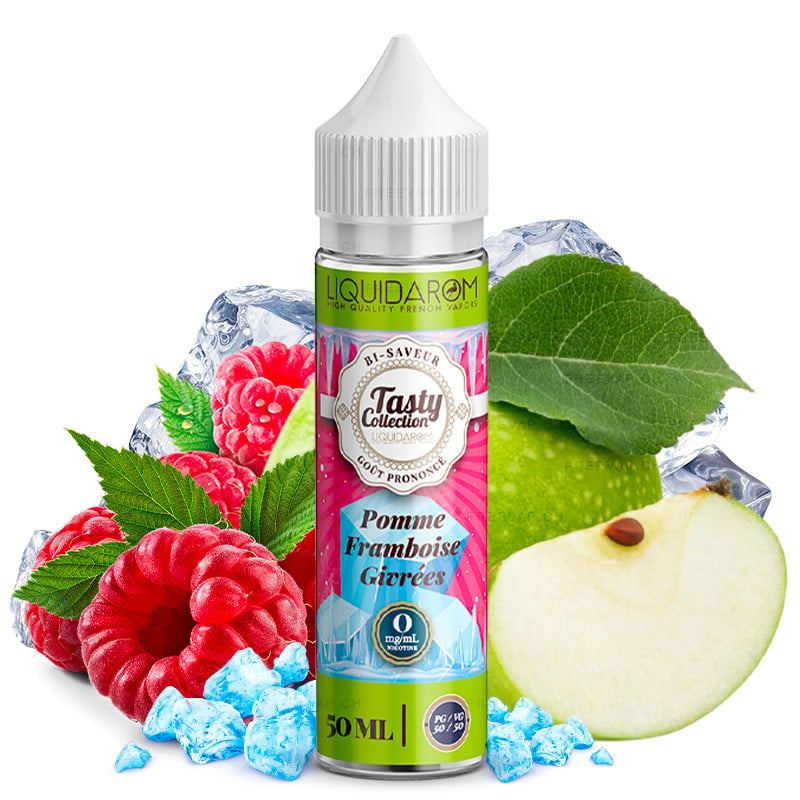 E-Liquid Geeiste Apfel Himbeere - Tasty by LiquidArom | 50 ml "Shortfill 70 ml"