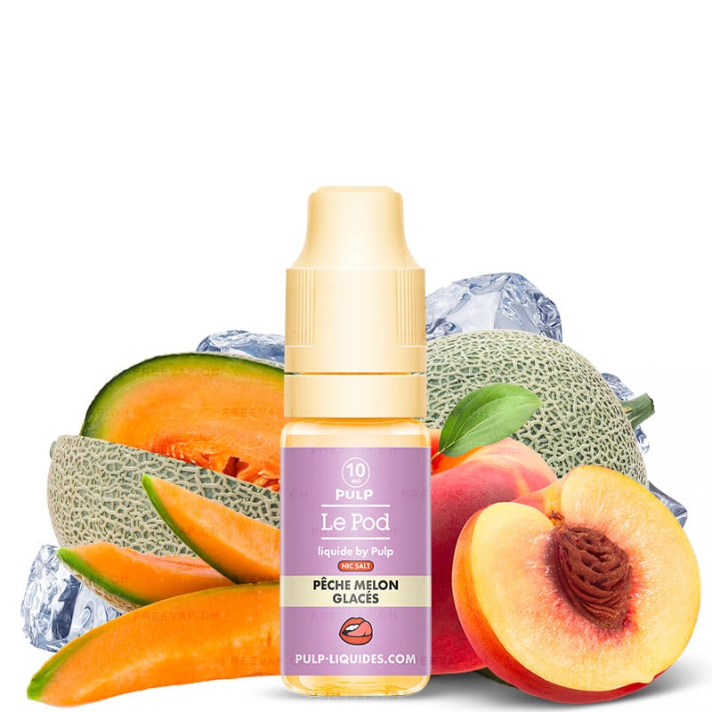 E-liquid Frosted Peach Melon - Nic salts - Le POD Pulp 10 ml