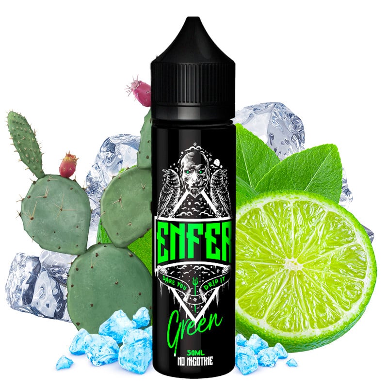 E-liquid Green (cactus, lime, freshness) - Enfer 50 ml