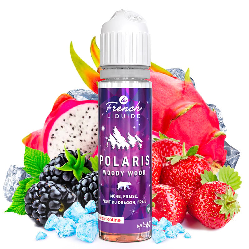 E-Liquid Polaris Woody Wood (Drachenfrucht, Brombeere & Erdbeere) - Le French Liquide | 50ml "Shortfill 60ml"