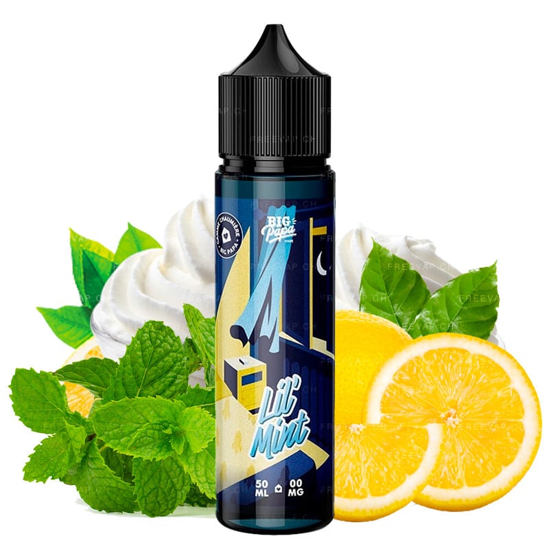 Creamy mint and lemon flavour eliquid - Lil' Mint by Big Papa