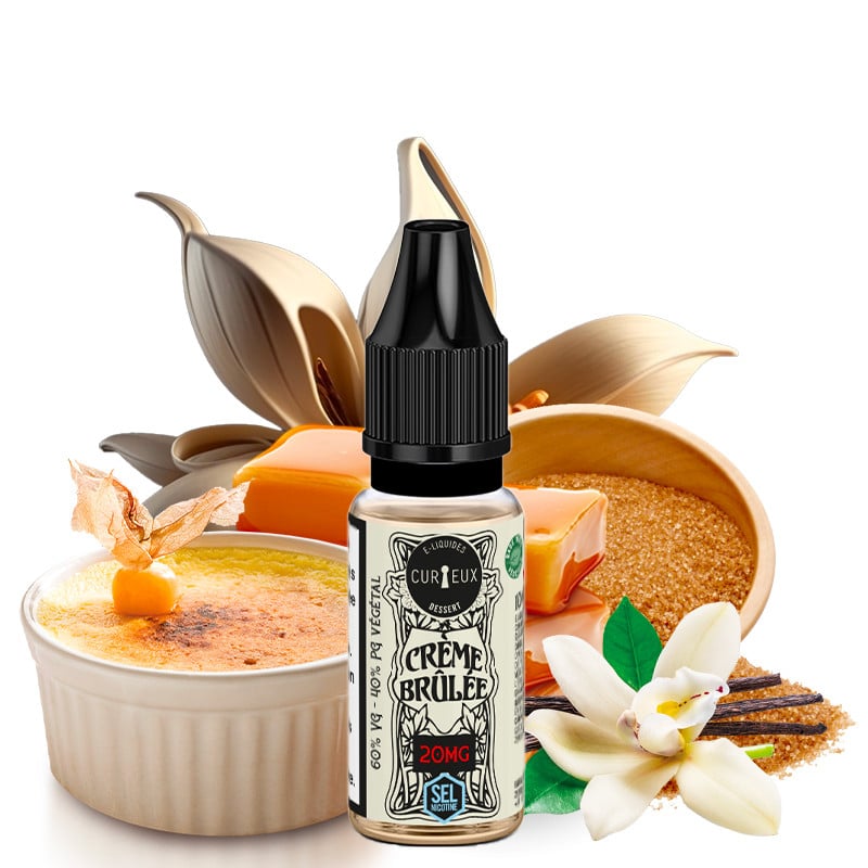 E-Liquid Crème Brûlée - Nikotinsalz - Édition Dessert by Curieux | 10 ml