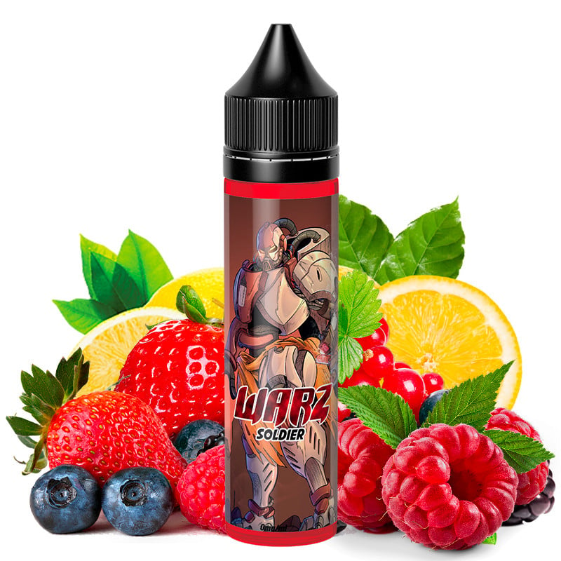 E-Liquid Soldier (Rote Früchte, Himbeere & Zitrone) - Warz by O'Jlab | 50 ml "Shortfill 75 ml"