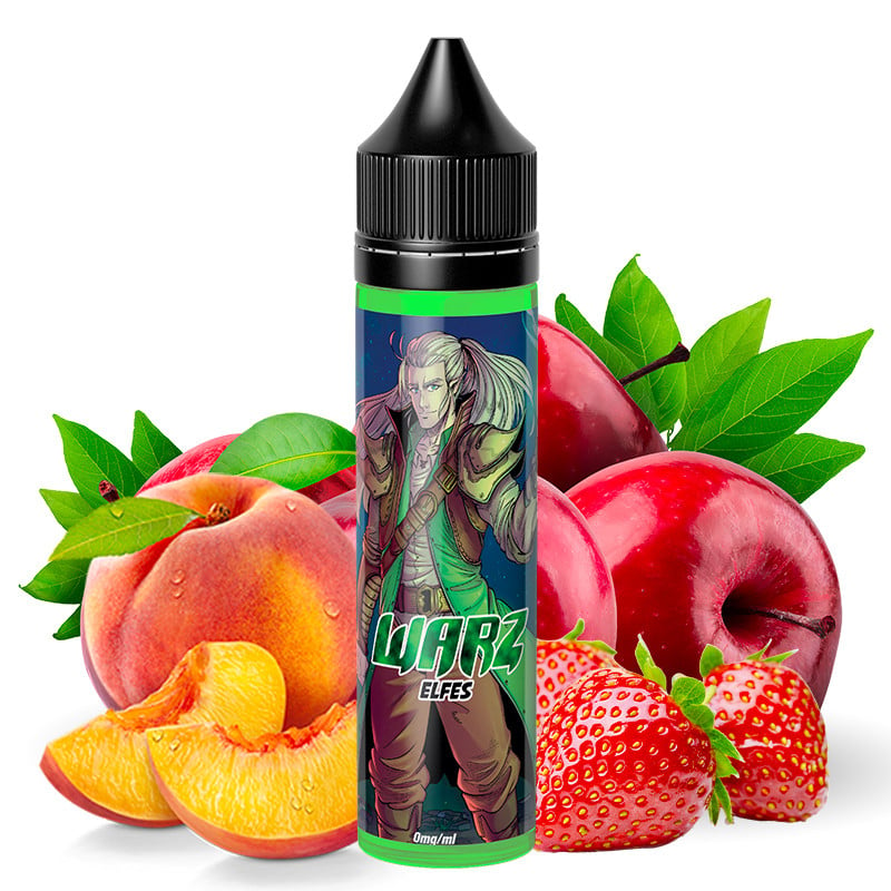 E-Liquid Elfes (Erbeere, Apfel & Pfirsich) - Warz by O'Jlab | 50 ml "Shortfill 75 ml"