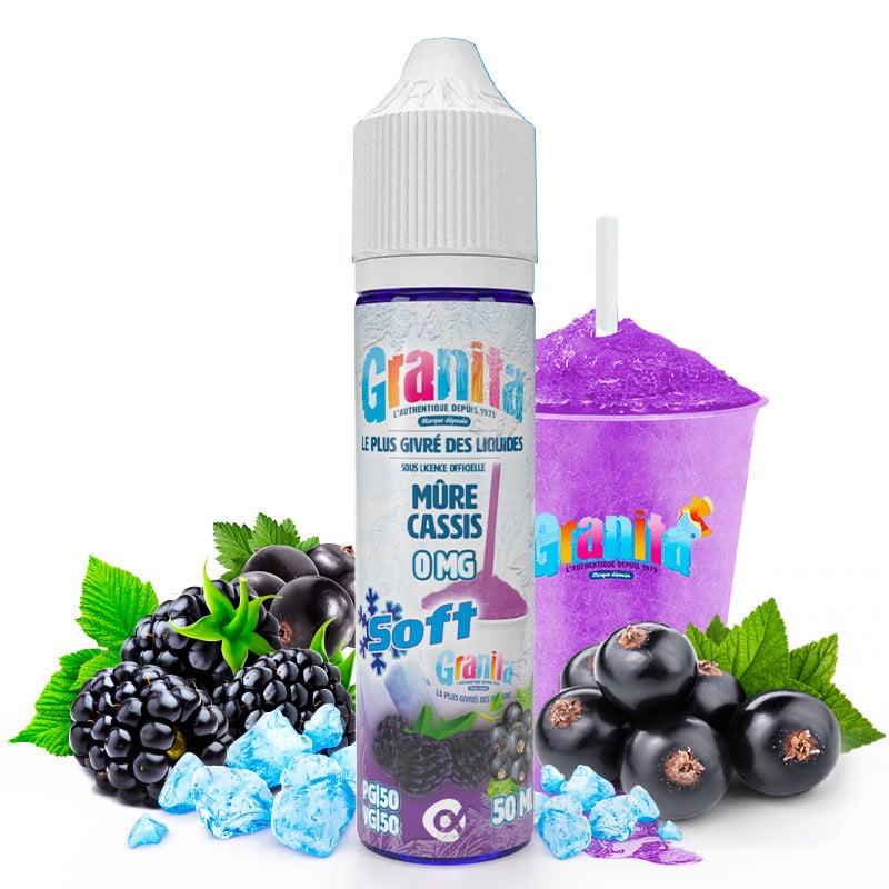 E-Liquid Brombeer Cassis - Granita Soft by Alfa | 50 ml "Shortfill 60 ml"