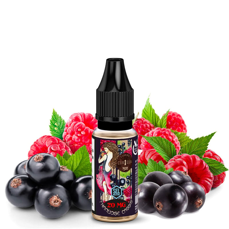 E-Liquid Himbeere Cassis - Nikotinsalz - Édition 1900 By Curieux | 10ml