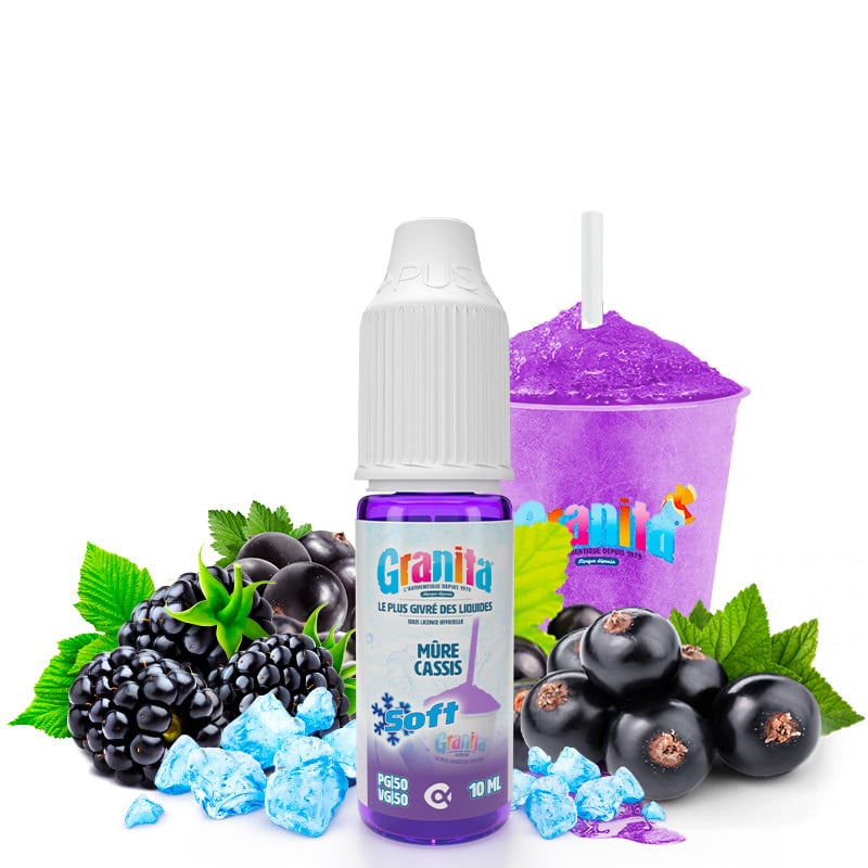 Eliquid 10 ml Granita Soft by Alfaliquid taste blackcurrant blackberry