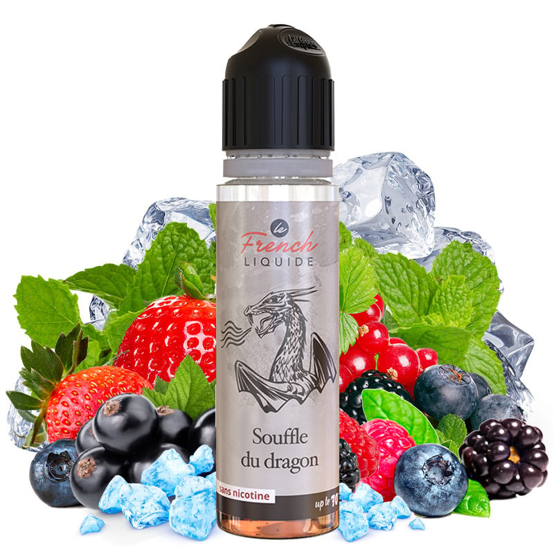 E-liquide Souffle du dragon goût fruits rouges menthe - 50 ml