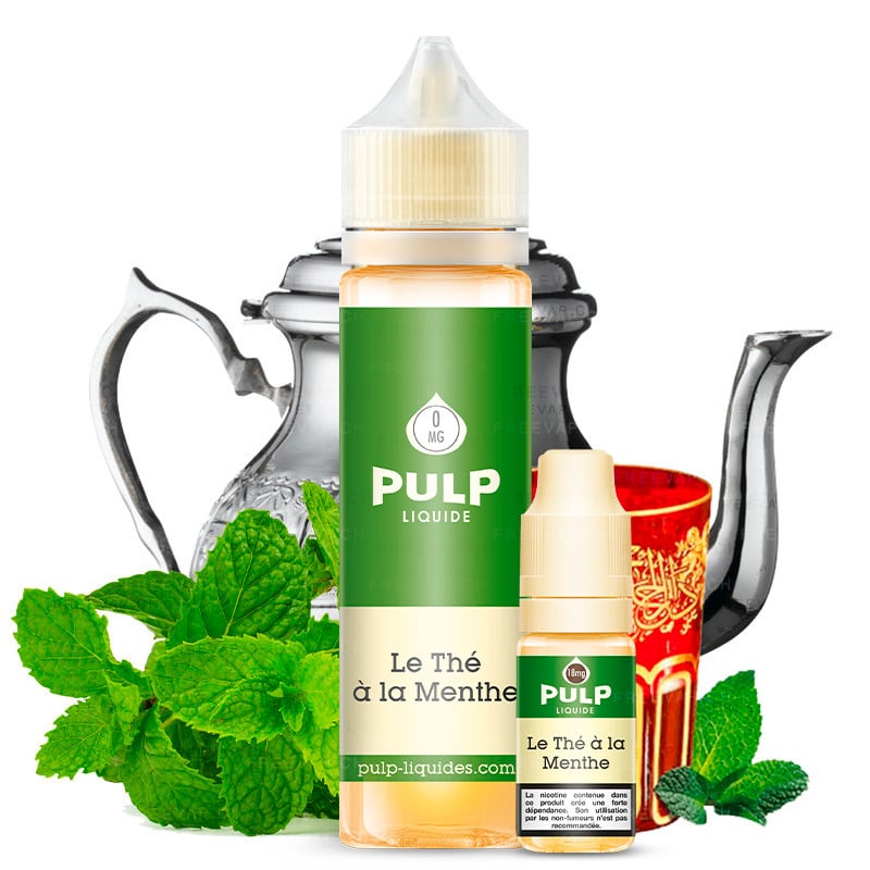 E-liquid Pulp Mint tea flavor - Pack 60 ml 3 mg/ml