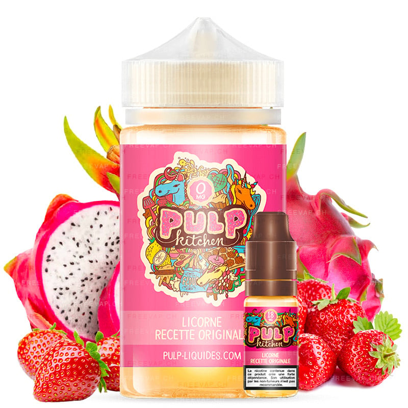 E-liquide Licorne Recette Originale - Pulp Kitchen - format 200 ml avec nicotine