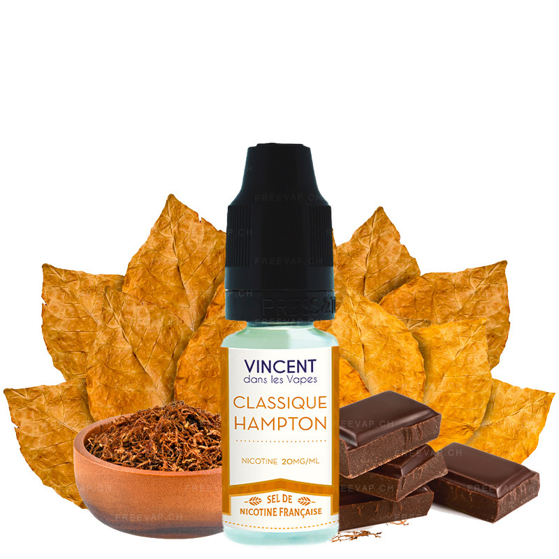 E-liquide cigarette electronique -Tabac Hampton (10 ml) de Vincent dans les  Vapes