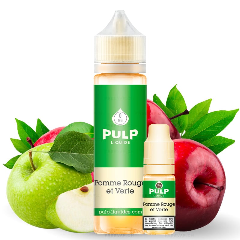 E-Liquid Roter und Grüner Apfel von Pulp