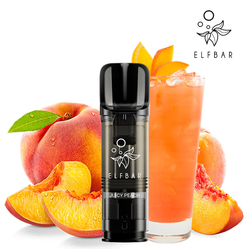 Pack of 2 Elfa Pro cartridges - peach ice flavour - Elf Bar