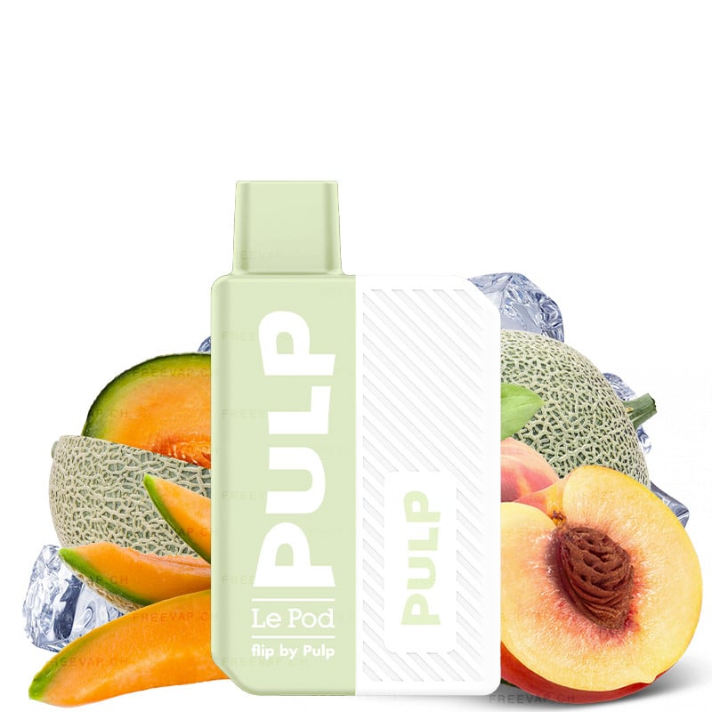 Le Pod Flip By Pulp Starter Kit - Frosted Peach Melon 10 mg/ml or 20 mg/ml nicotine salts