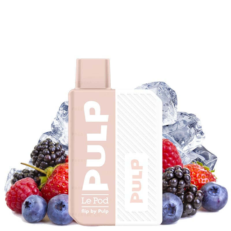 Le Pod Flip By Pulp Starter Kit - Frosted Red Fruits 10 mg/ml or 20 mg/ml nicotine salts