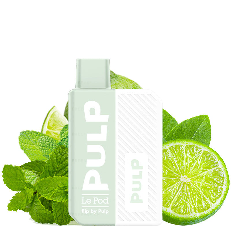 Le Pod Flip By Pulp Starter Kit - Lime Mint 10 mg/ml or 20 mg/ml nicotine salts