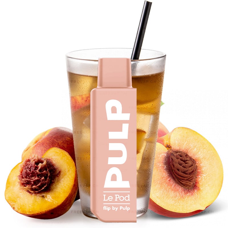 Le Pod Flip By Pulp Cartridge - Peach Tea 0mg/ml, 10 mg/ml or 20 mg/ml nicotine salts