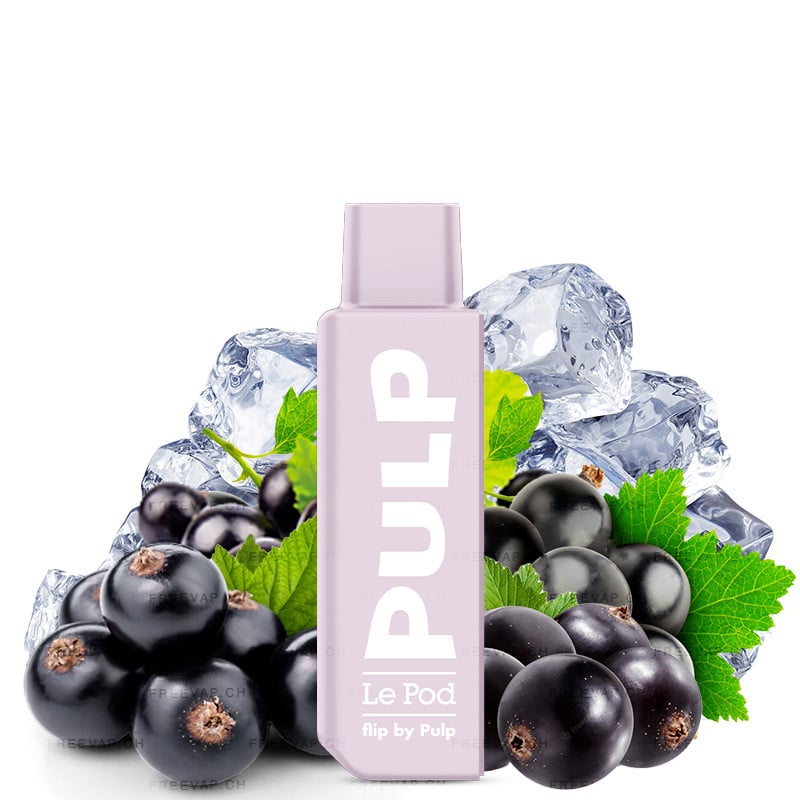 Le Pod Flip By Pulp Cartridge - Frosted Blackcurrant 0mg/ml, 10 mg/ml or 20 mg/ml nicotine salts