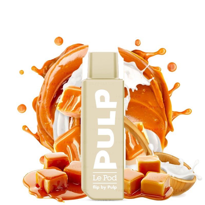 Le Pod Flip By Pulp Cartridge - Original Caramel 0mg/ml, 10 mg/ml or 20 mg/ml nicotine salts