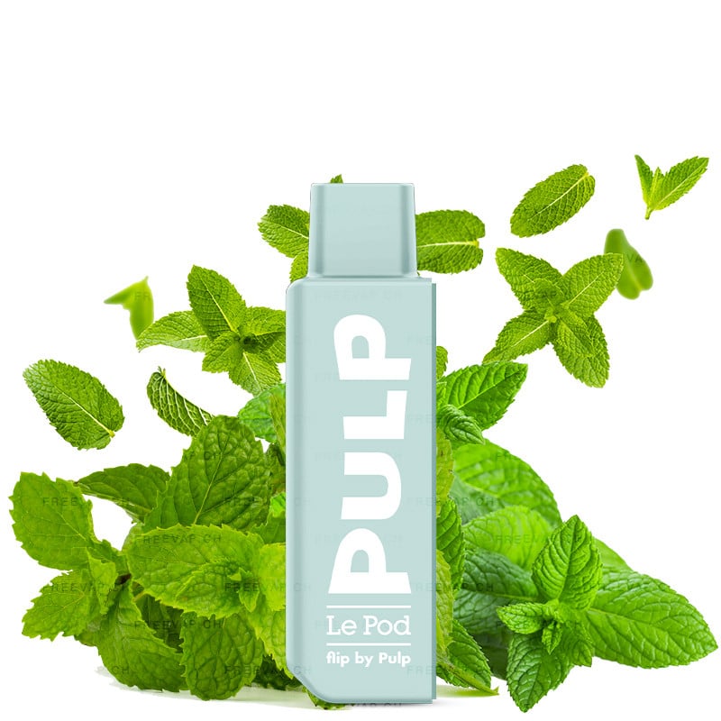 Cartouche Le Pod Flip By Pulp - Menthe Verte 0mg/ml, 10 mg/ml ou 20 mg/ml de sels de nicotine