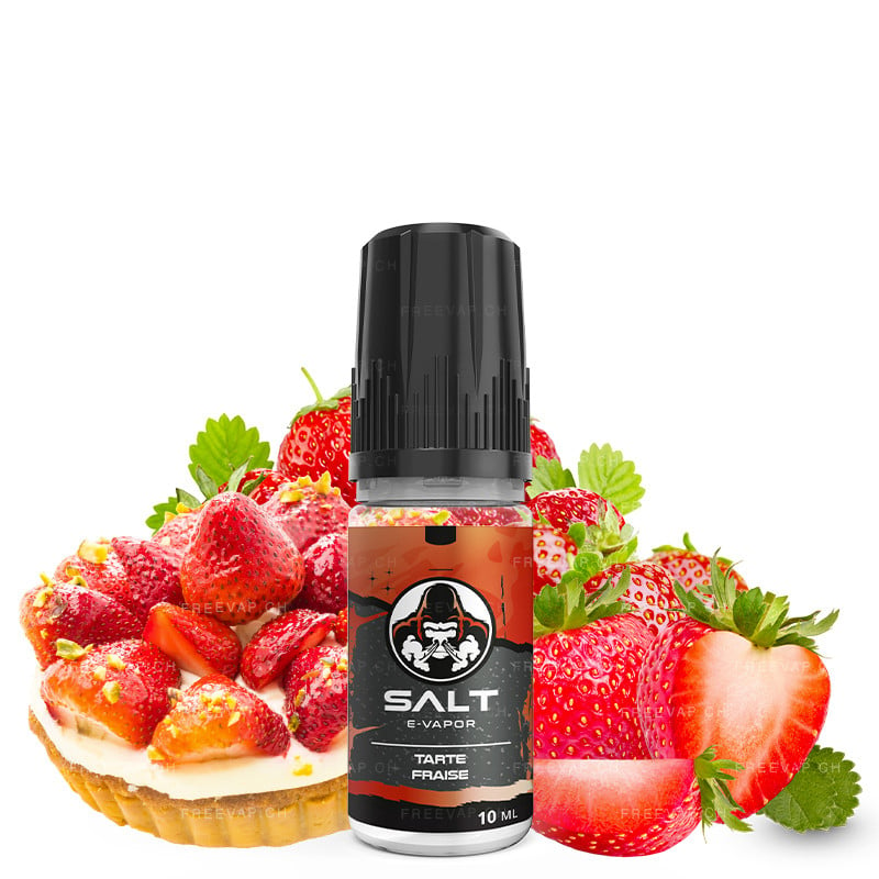 10 ml E-Liquid Erdbeere-Tarte - Nikotinsalze von Salt E-Vapor