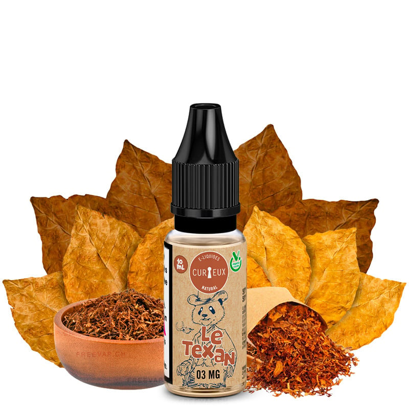 E-liquide 10 ml Le Texan - Edition Natural par Curieux