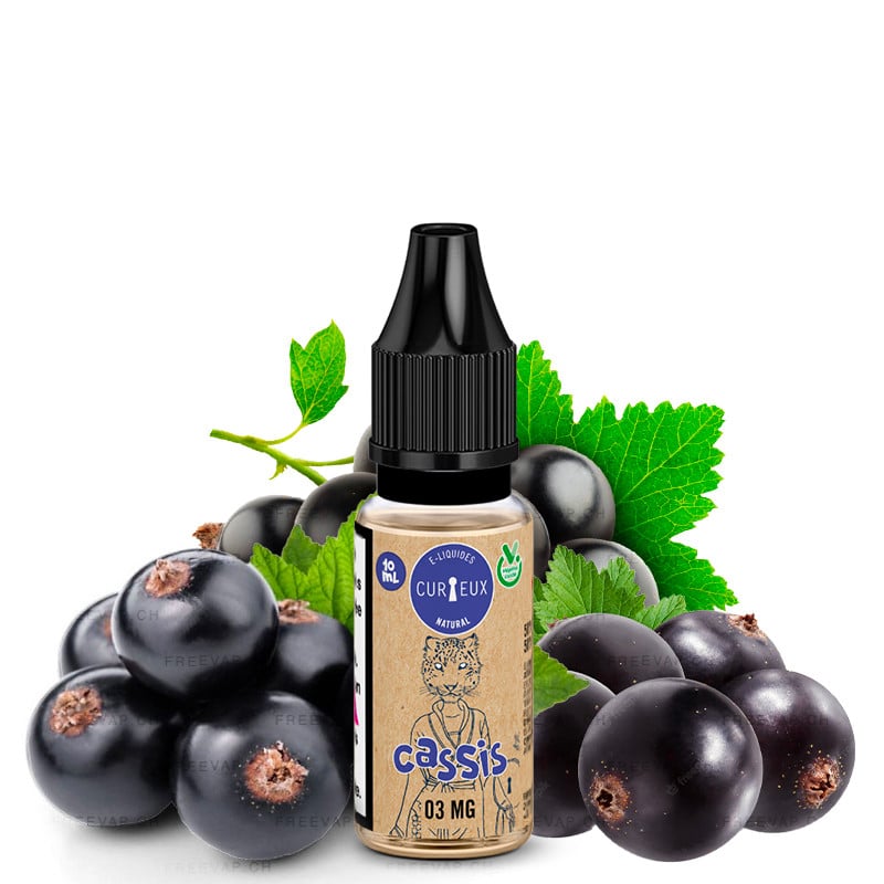 E-Liquide Cassis 10 ml Édition Natural par Curieux