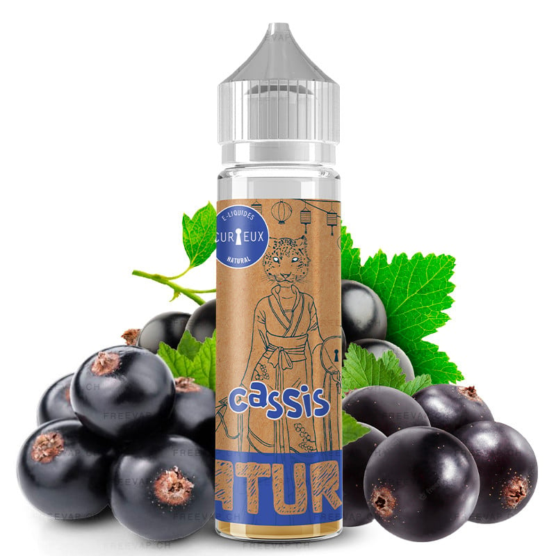 E-Liquide Cassis 50 ml Édition Natural par Curieux