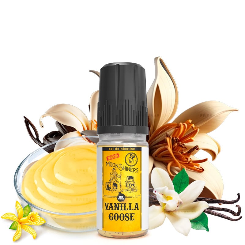 Vanilla Goose sel de nicotine 10 ml - Moonshiners