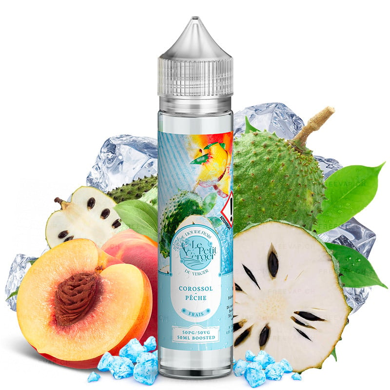 50 ml E-Liquid Korossol Pfirsich Fresh von Le Petit Verger by Savourea