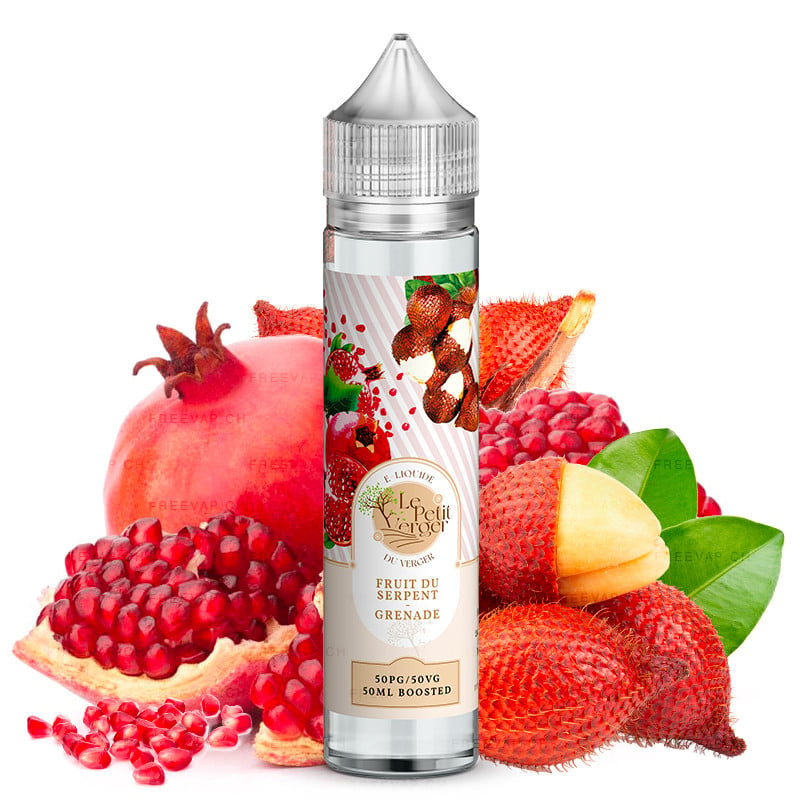 E-liquide saveur Fruit du serpent Grenade 50 ml - Le Petit Verger par Savourea